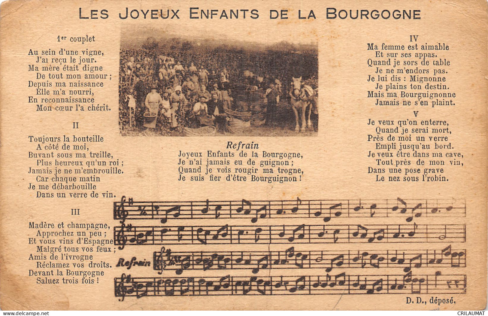 21-LES JOYEUX ENFANTS DE LA BOURGOGNE-N°T5076-B/0203 - Autres & Non Classés