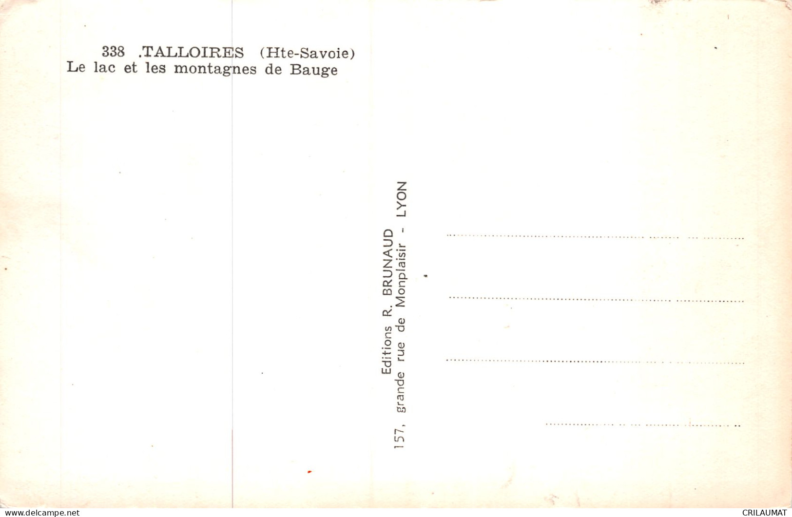 74-TALLOIRES-N°T5076-A/0137 - Talloires