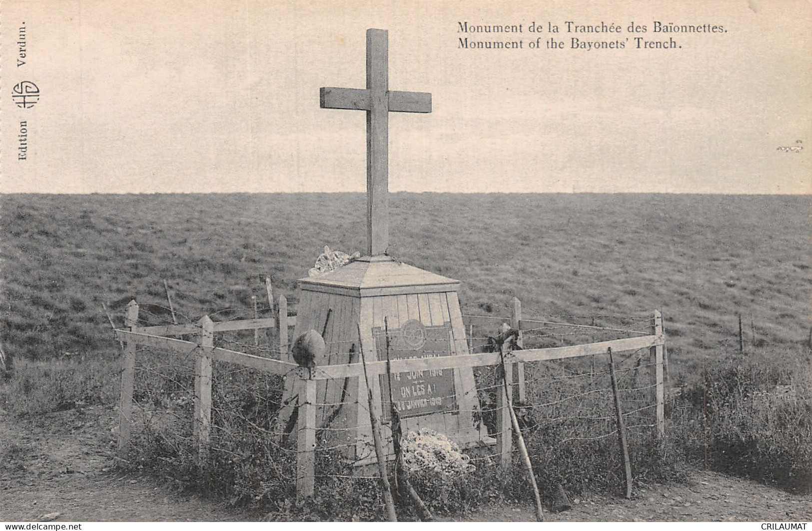 55-DOUAUMONT MONUMENT DE LA TRANCHEE DES BAIONNETTES-N°T5076-H/0095 - Douaumont