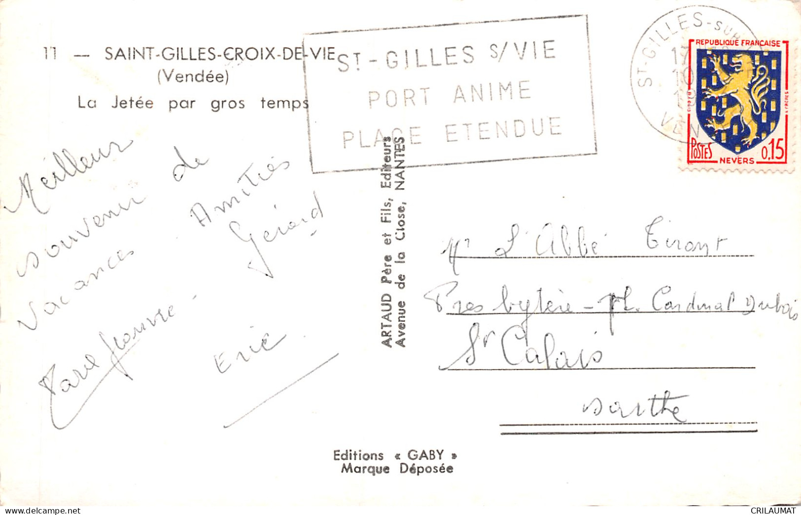 85-SAINT GILLES CROIX DE VIE-N°T5077-B/0083 - Saint Gilles Croix De Vie