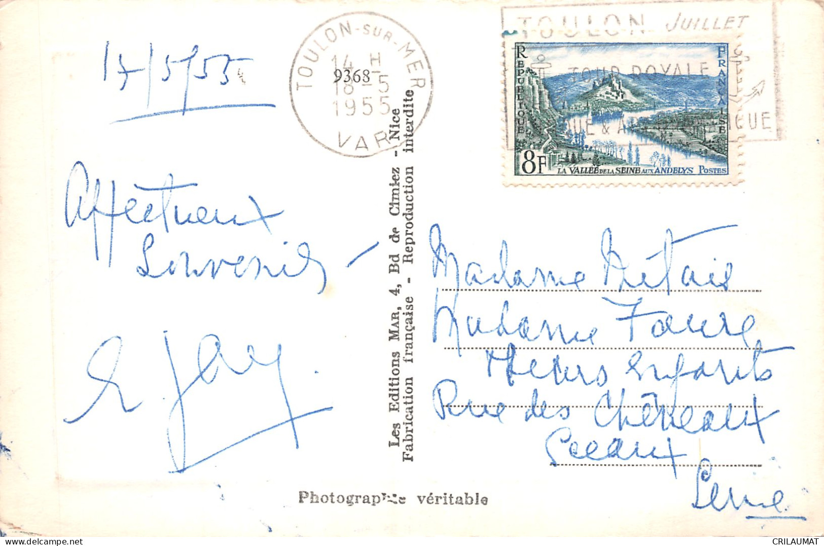 83-TOULON SUR MER LE MOURILLON-N°T5077-A/0397 - Toulon