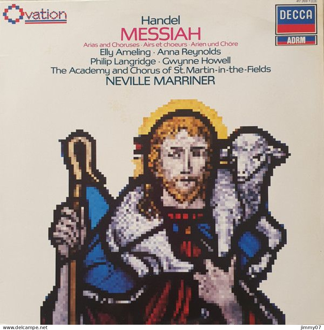 Handel,Ameling, Reynolds,Langridge,Howell,Marriner - Messiah (Arias And Chorusses) (LP, RE, RM) - Klassik