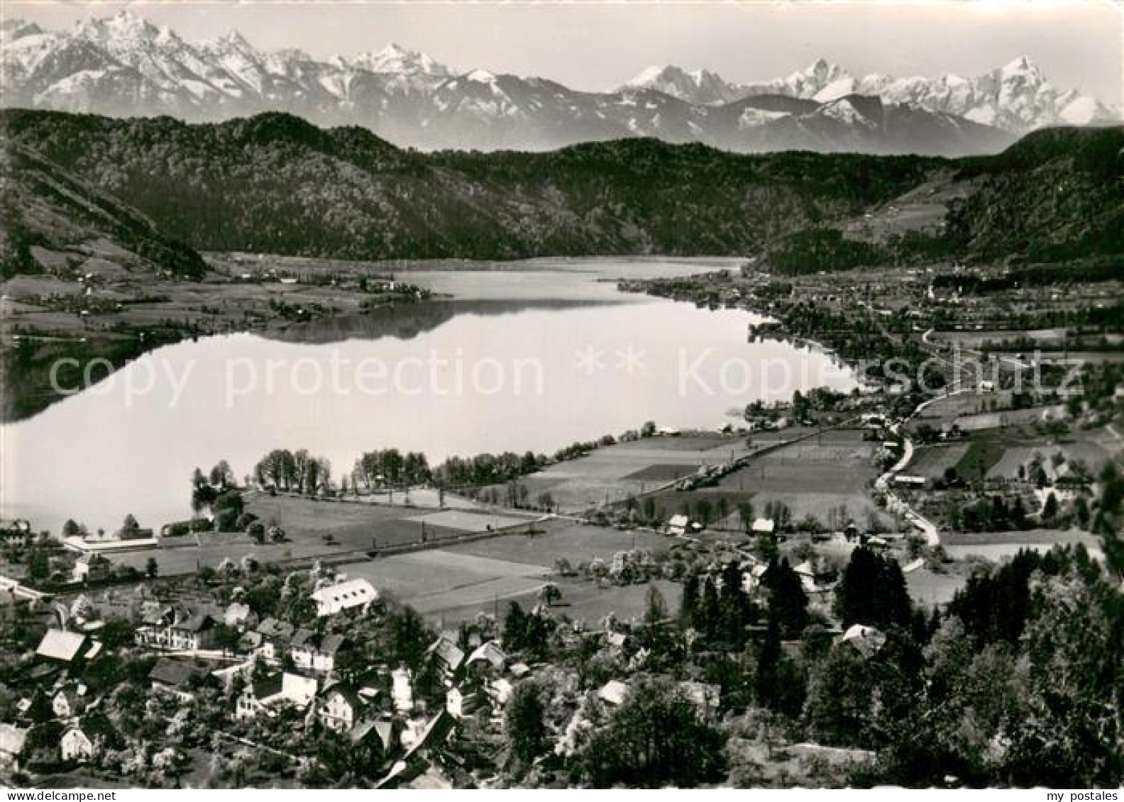 73682613 Ossiach Ossiachersee Mit Julische Alpen Mit Steindorf Und Bodensdorf Os - Sonstige & Ohne Zuordnung