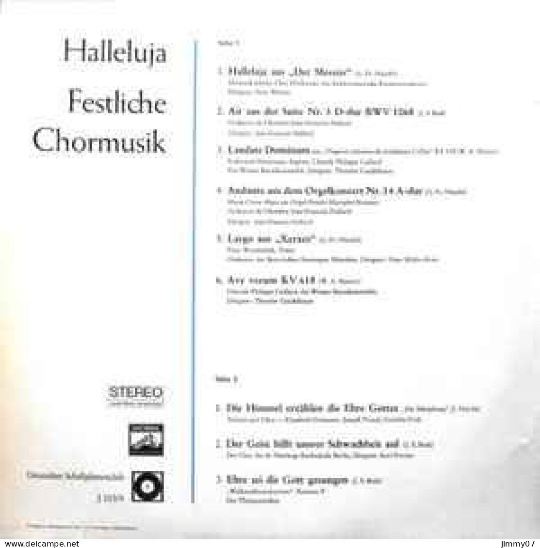 Various - Halleluja Festliche Chormusik (LP, Club) - Classique