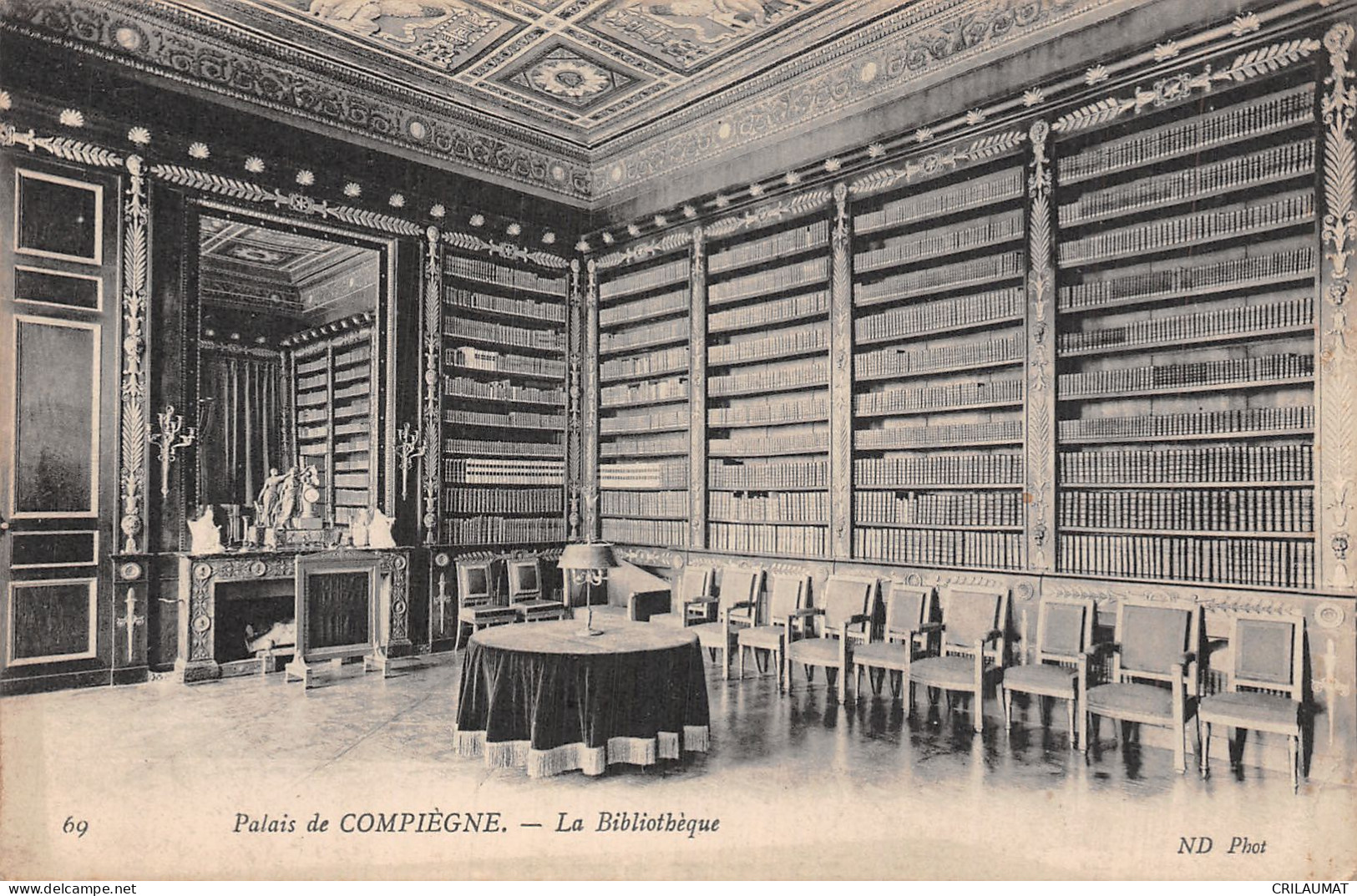 60-COMPIEGNE LE PALAIS LA BIBLIOTHEQUE-N°T5078-F/0275 - Compiegne