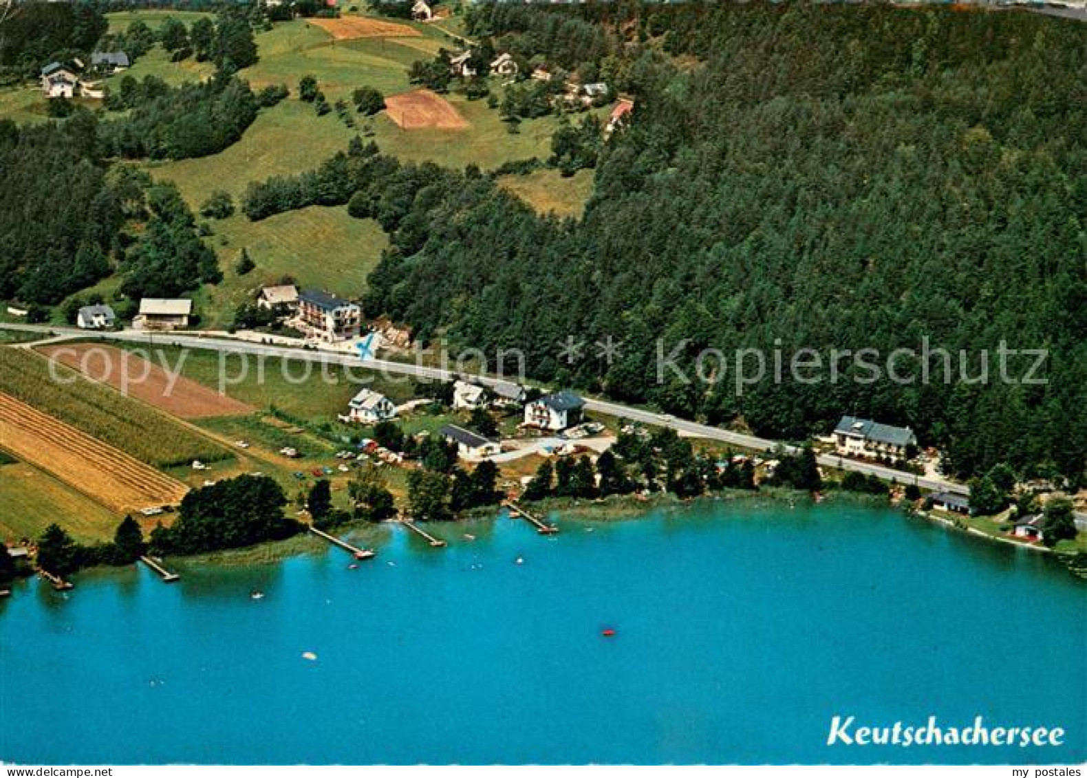 73682574 Keutschach See Fliegeraufnahme Mit Plescherken Keutschach See - Sonstige & Ohne Zuordnung