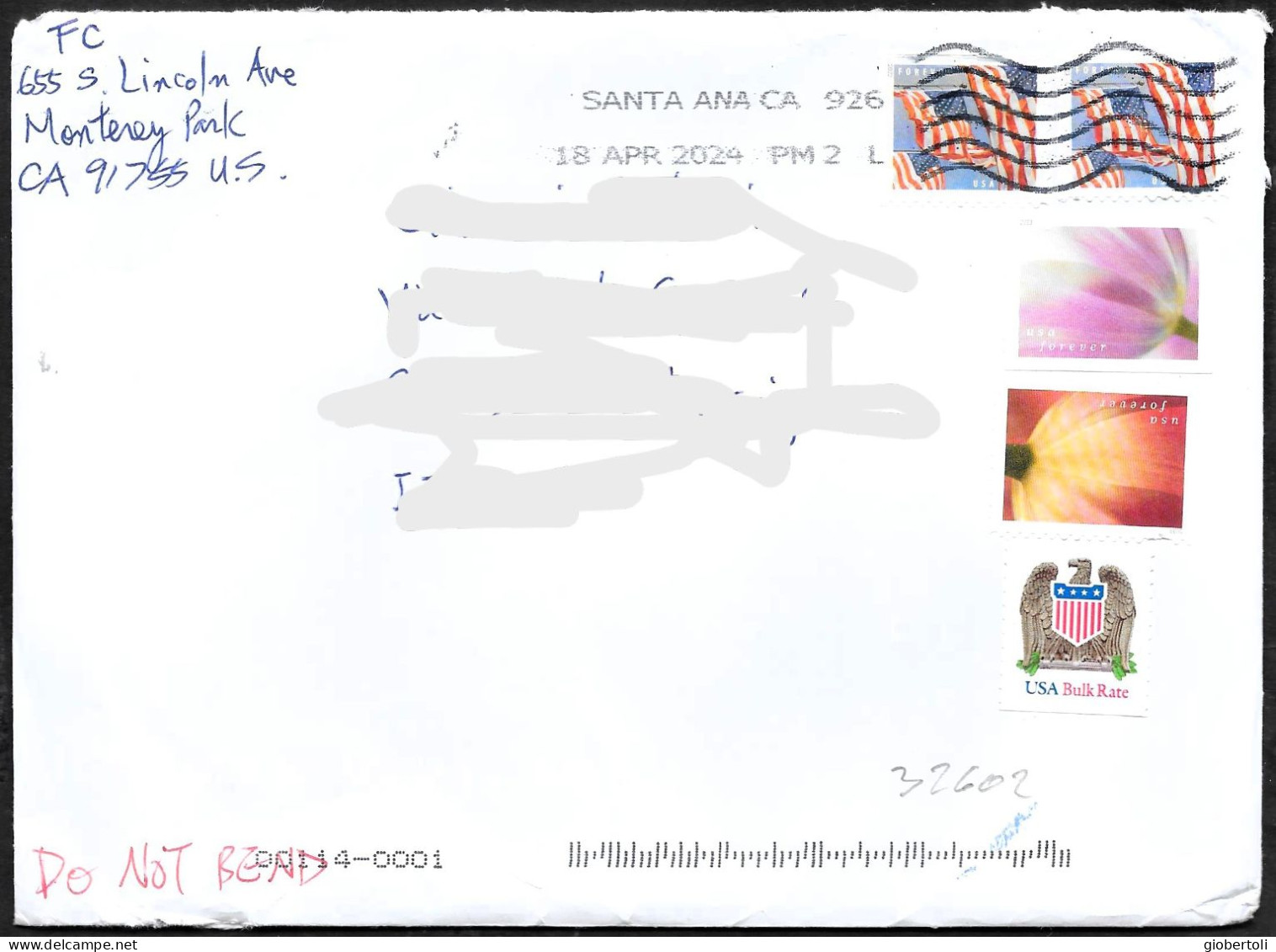 Stati Uniti/United States/États Unis: Lettera, Letter, Lettre - Covers & Documents