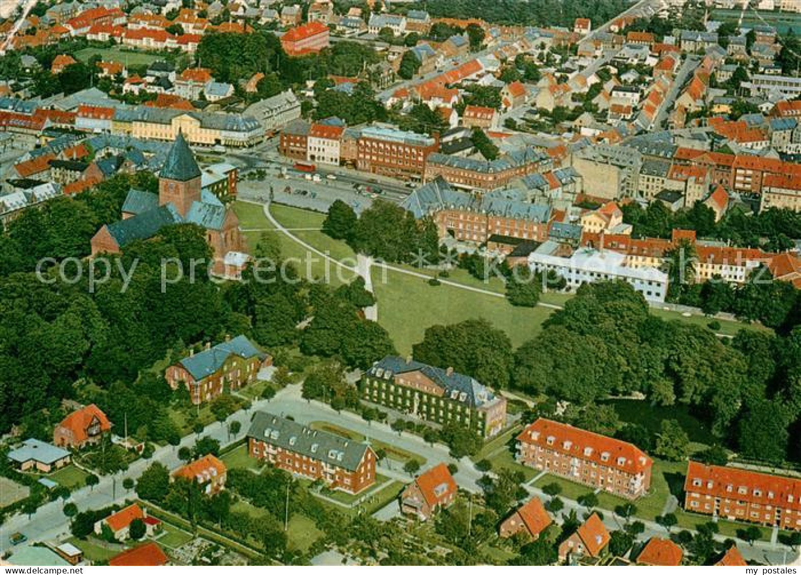 73682545 Ringsted Vestsjalland Ringsted Mit St Bendts Kirche Fliegeraufnahme Rin - Danemark