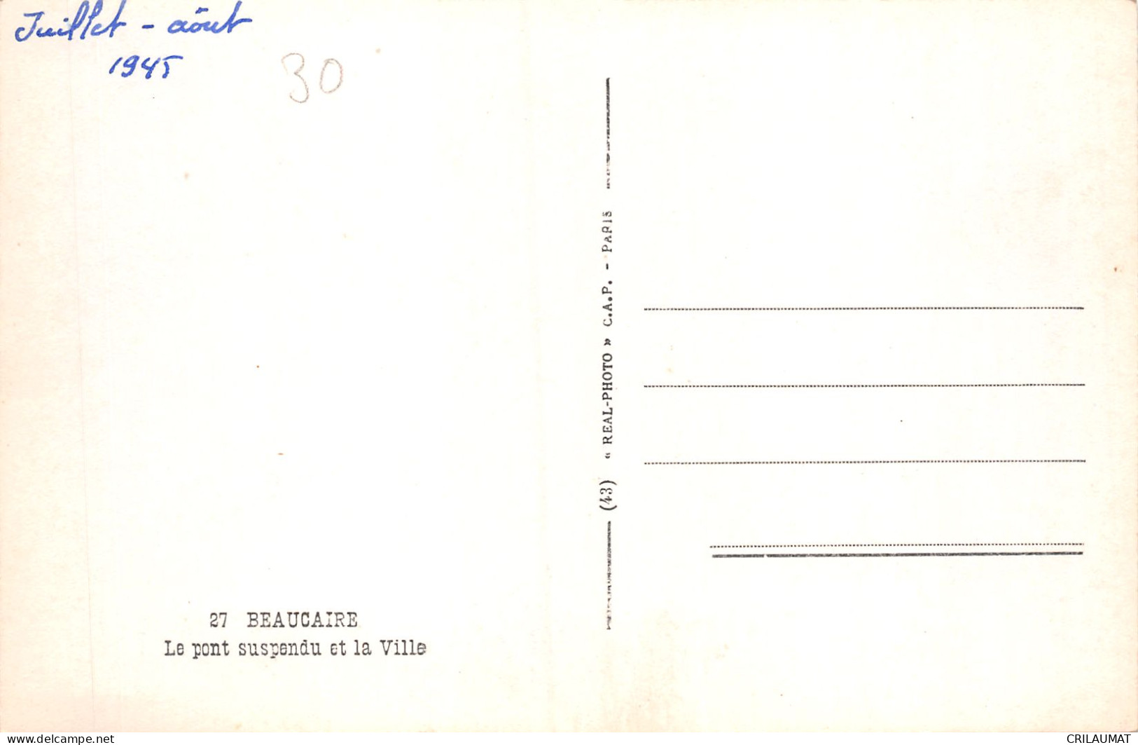 30-BEAUCAIRE-N°T5079-D/0211 - Beaucaire