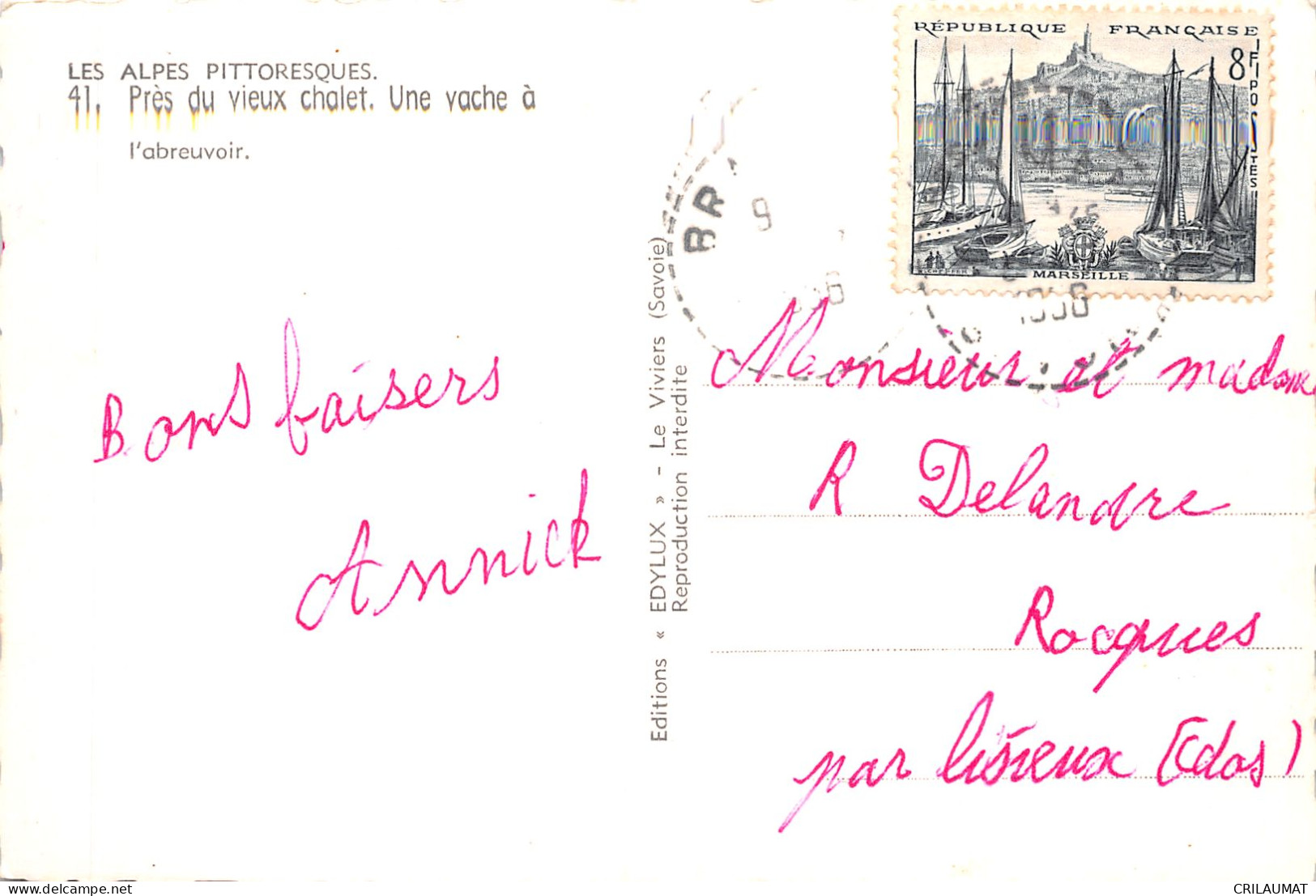 65-LES ALPES VIEUX CHALET-N°T5079-D/0191 - Rhône-Alpes