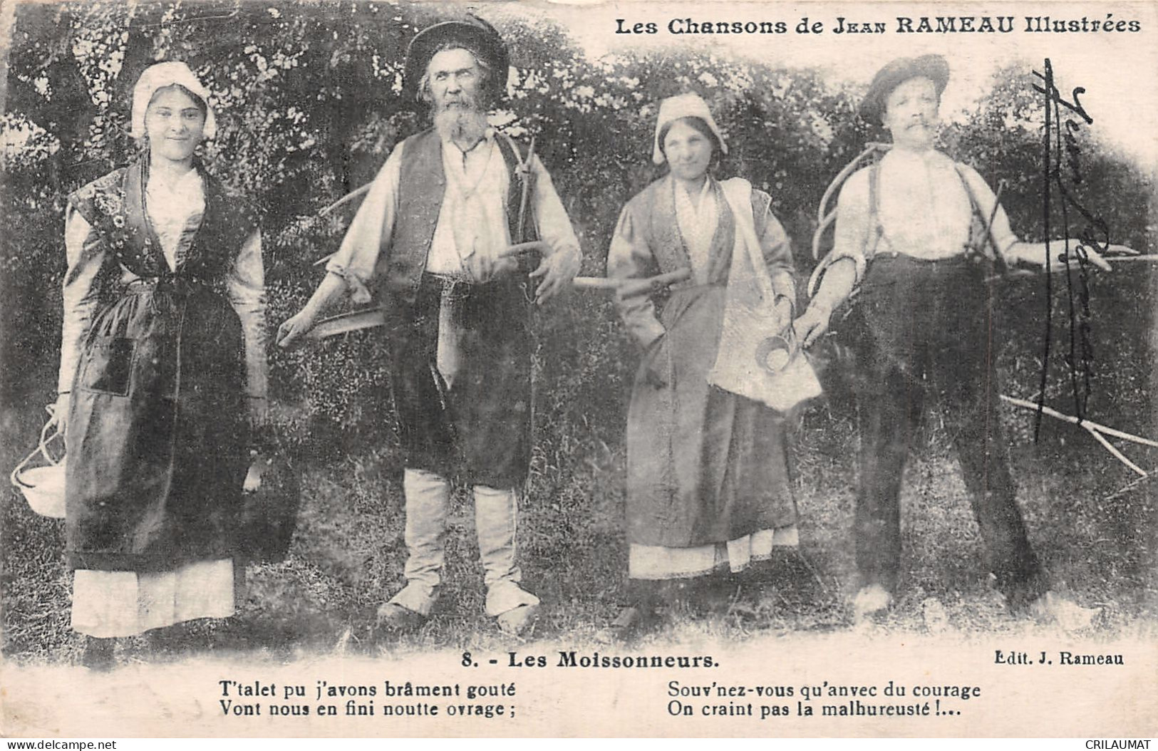 TH-LES CHANSONS DE JEAN RAMEAU FOLKLORE LES MOISSONNEURS-N°T5079-C/0133 - Muziek