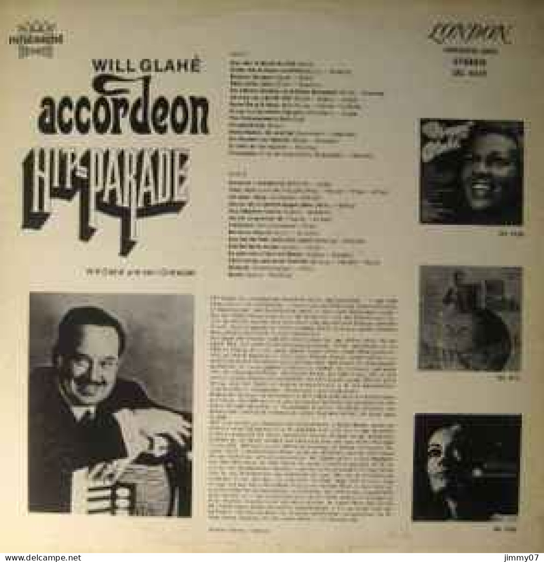 Will Glahé, Will Glahé Und Sein Orchester - Accordeon Hit-Parade (LP) - Disco, Pop
