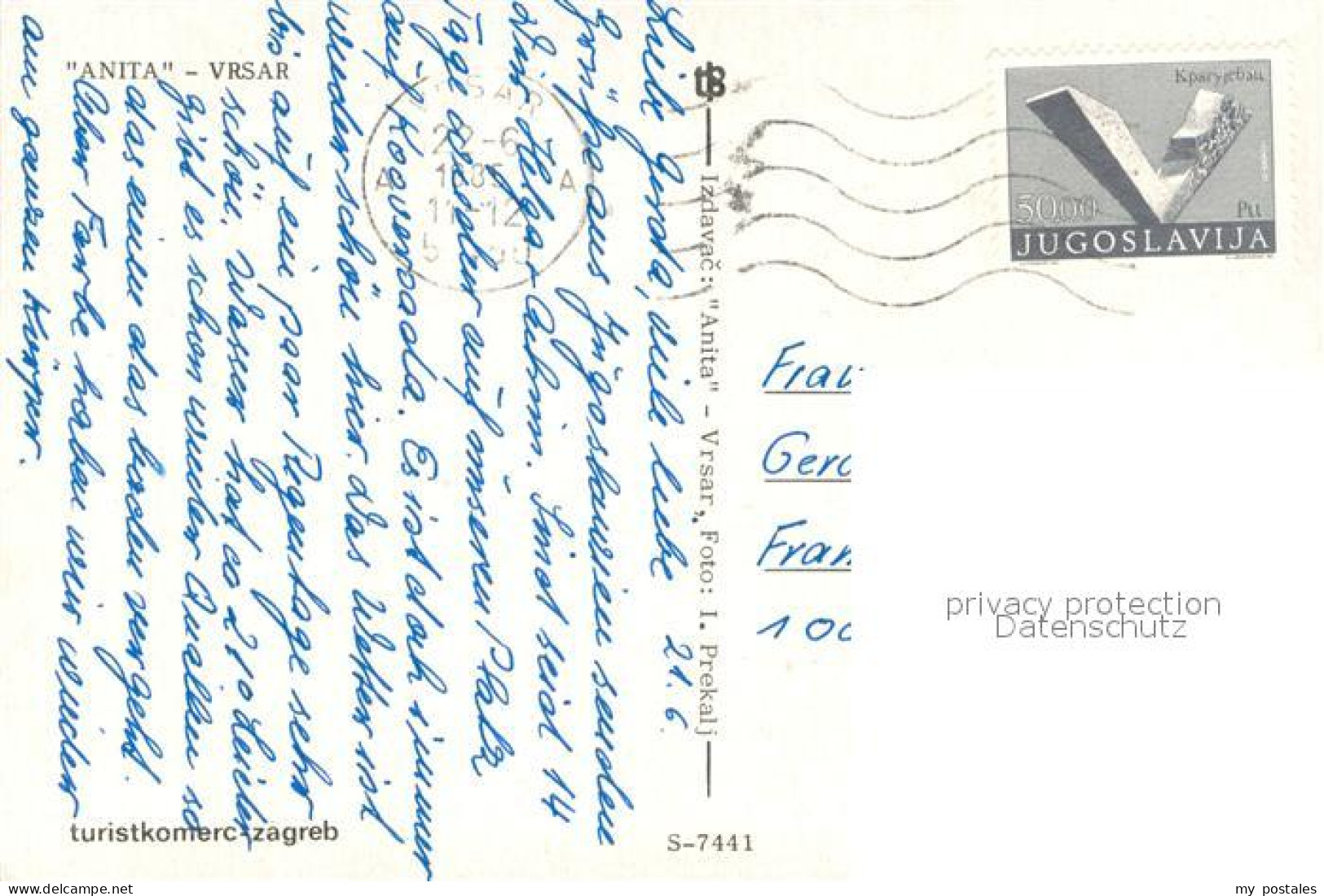 73681886 Vrsar Istrien Anita Fliegeraufnahme Vrsar Istrien - Croatia