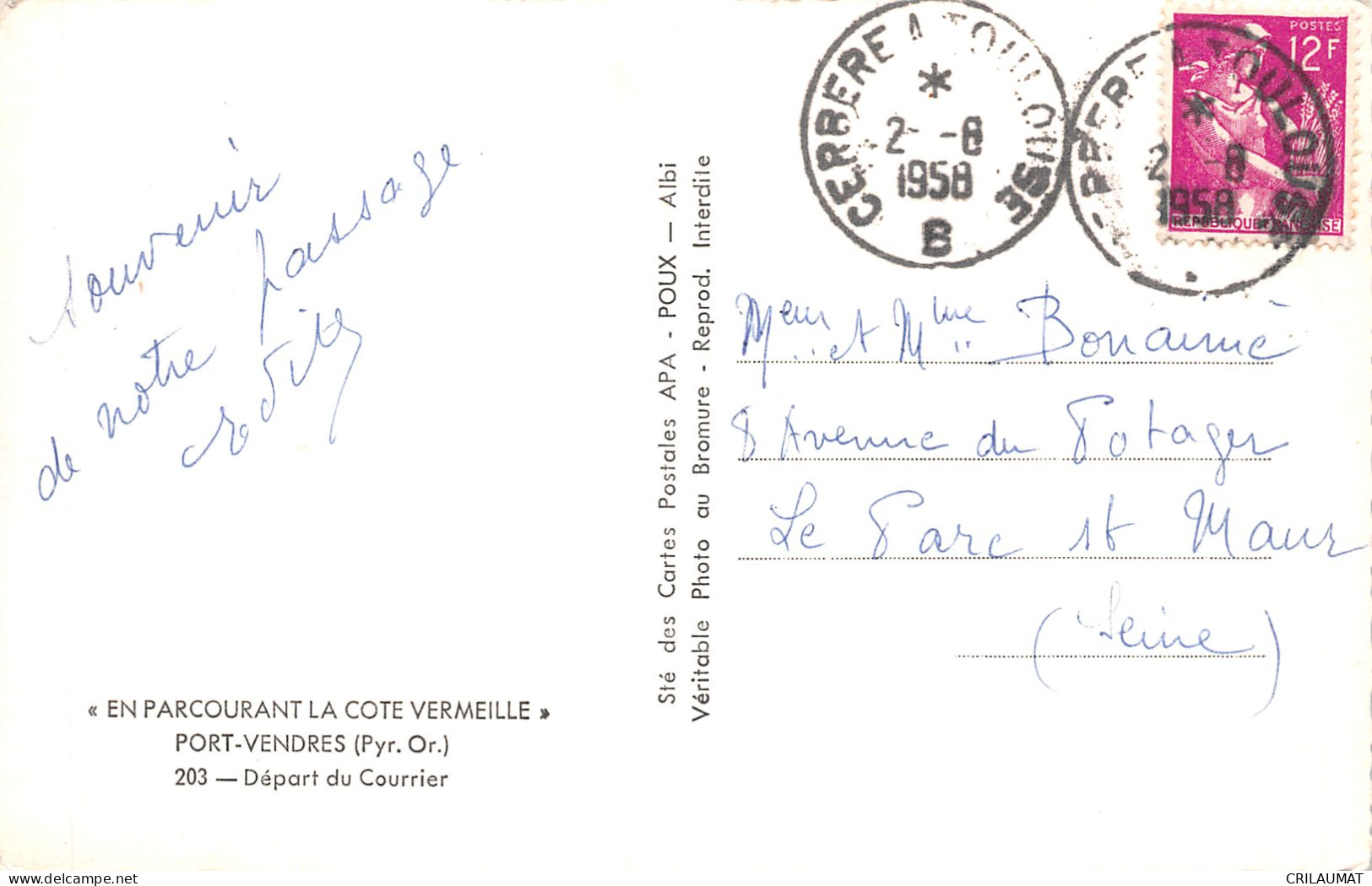 66-PORT VENDRES-N°T5080-B/0063 - Port Vendres