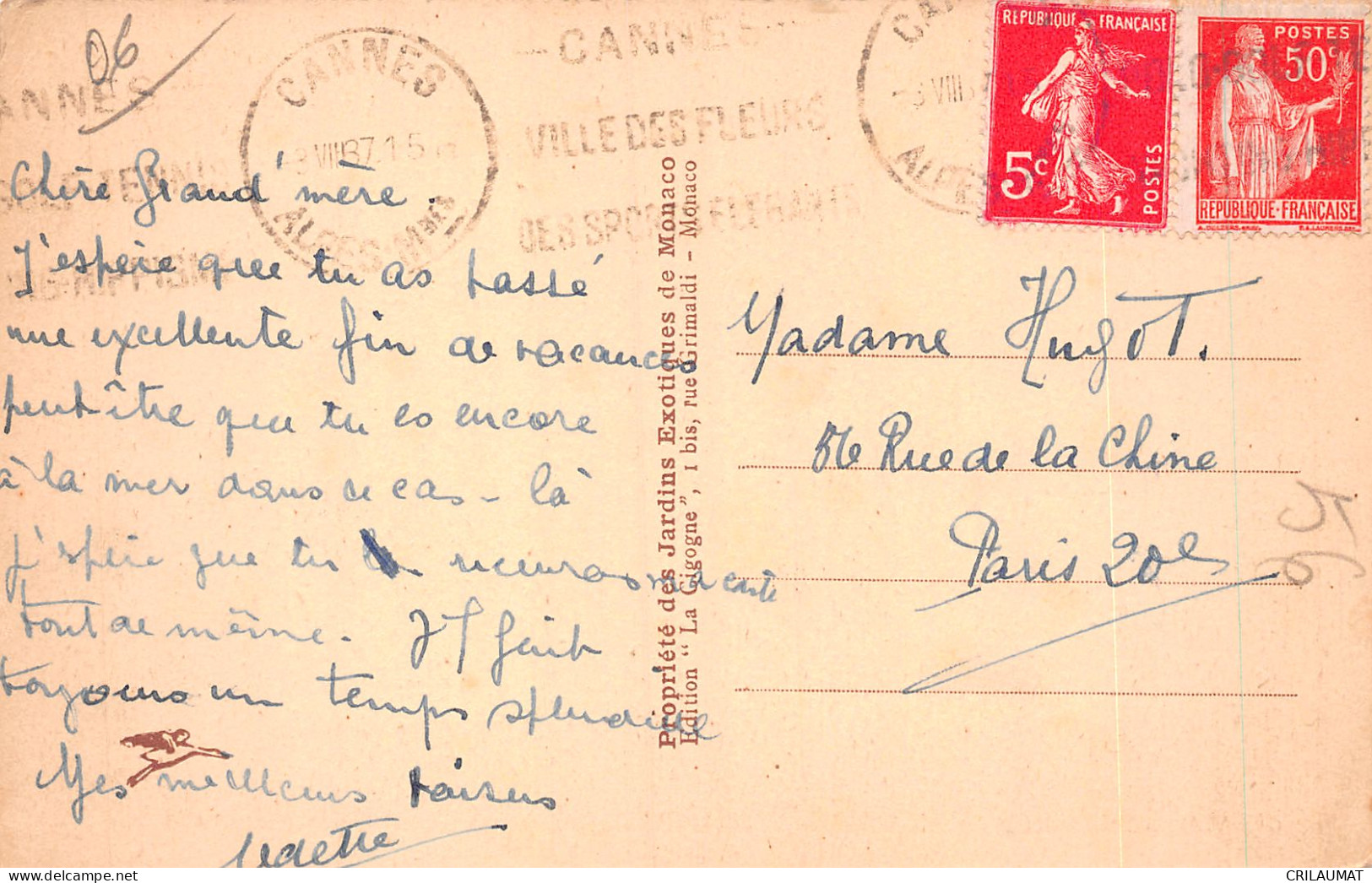 98-MONACO JARDINS EXOTIQUES-N°T5079-G/0339 - Other & Unclassified