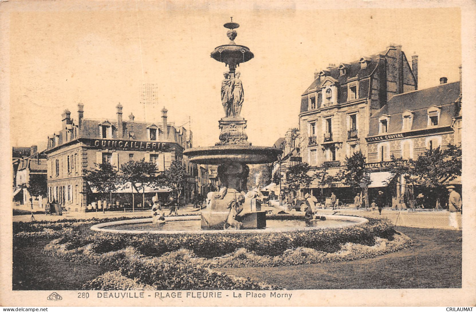 14-DEAUVILLE LA PLAGE FLEURIE-N°T5081-A/0355 - Deauville