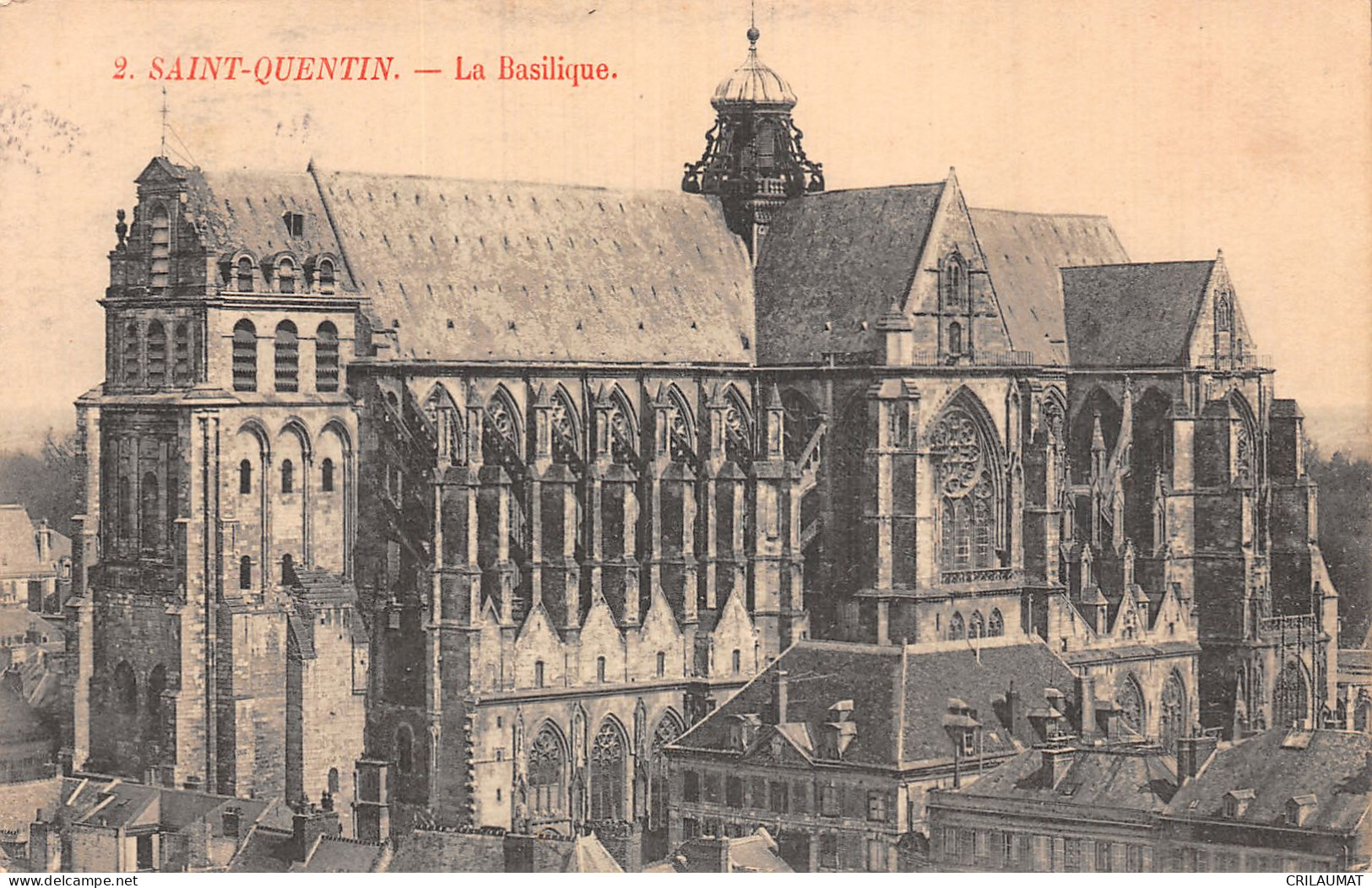 02-SAINT QUENTIN LA BASILIQUE-N°T5080-H/0083 - Saint Quentin