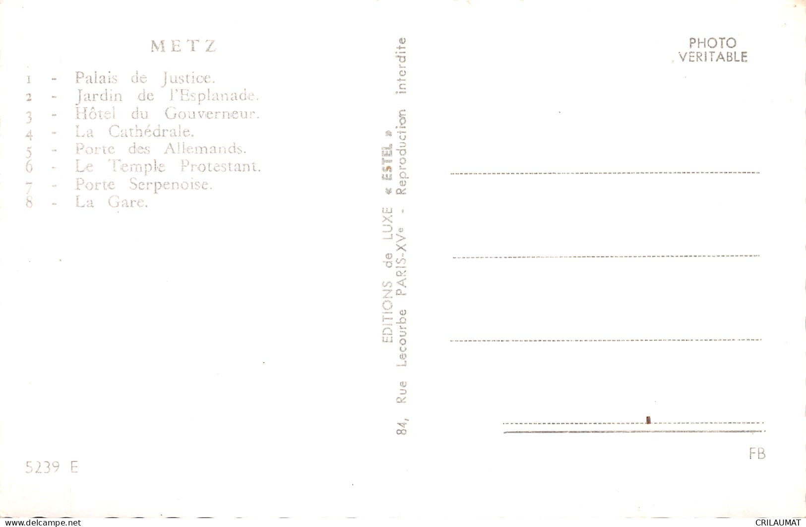57-METZ-N°T5081-D/0175 - Metz