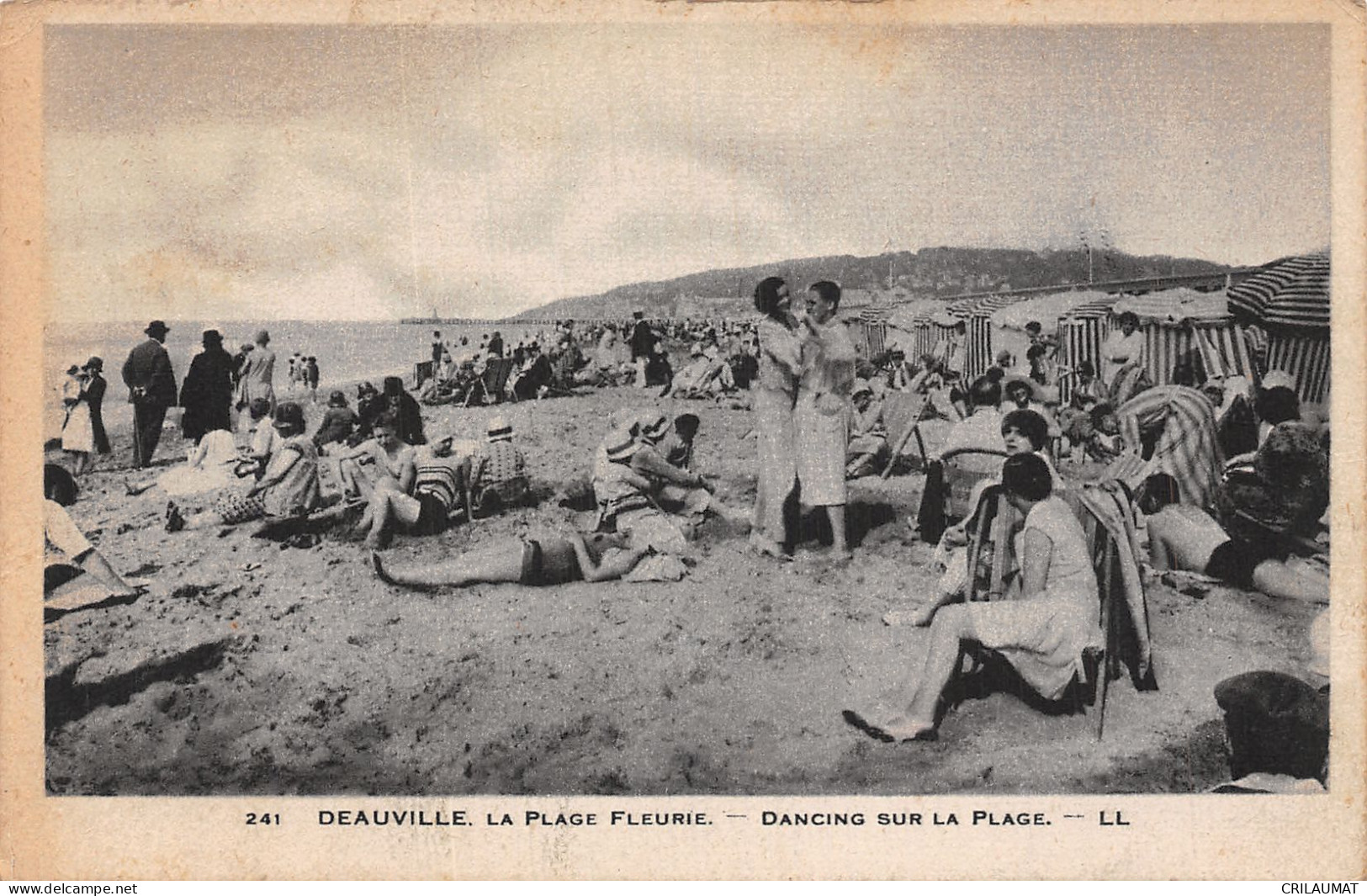 14-DEAUVILLE LA PLAGE FLEURIE-N°T5081-C/0111 - Deauville