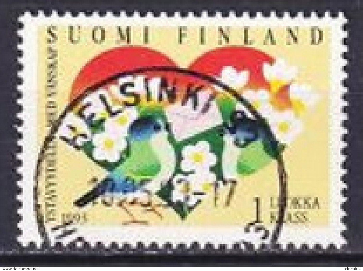 1993. Finland. Valentine's Day. Used. Mi. Nr. 1198 - Usati