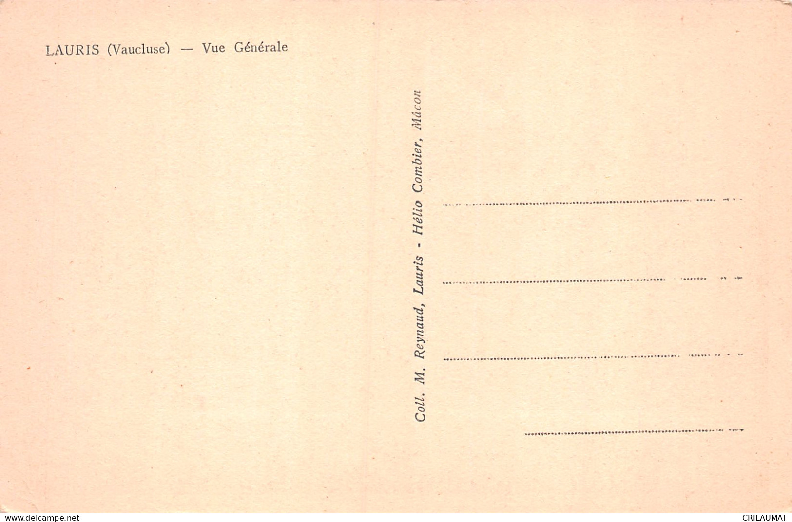 84-LAURIS-N°T5081-G/0003 - Other & Unclassified