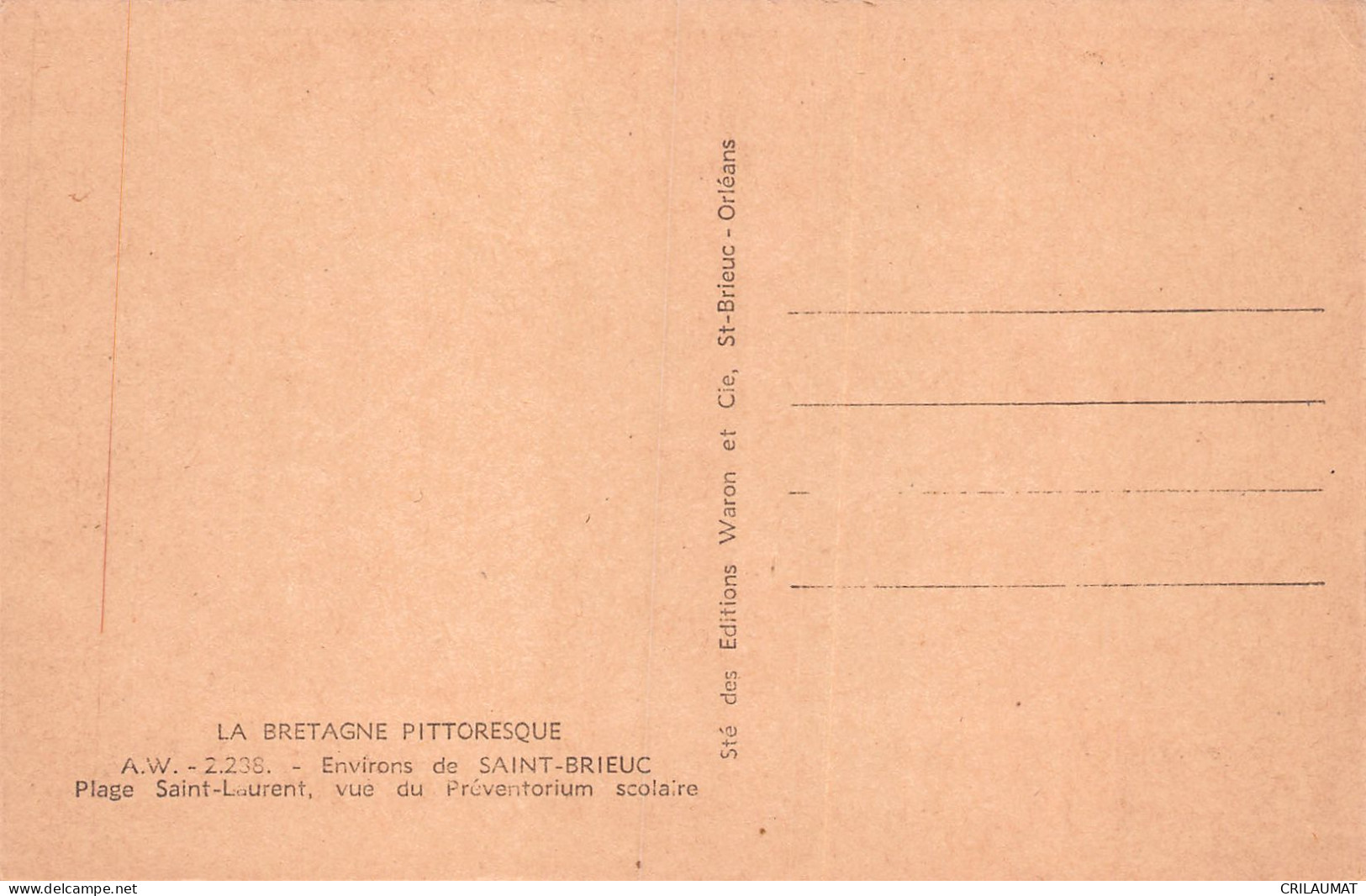 22-SAINT BRIEUC PLAGE SAINT LAURENT-N°T5081-E/0149 - Saint-Brieuc