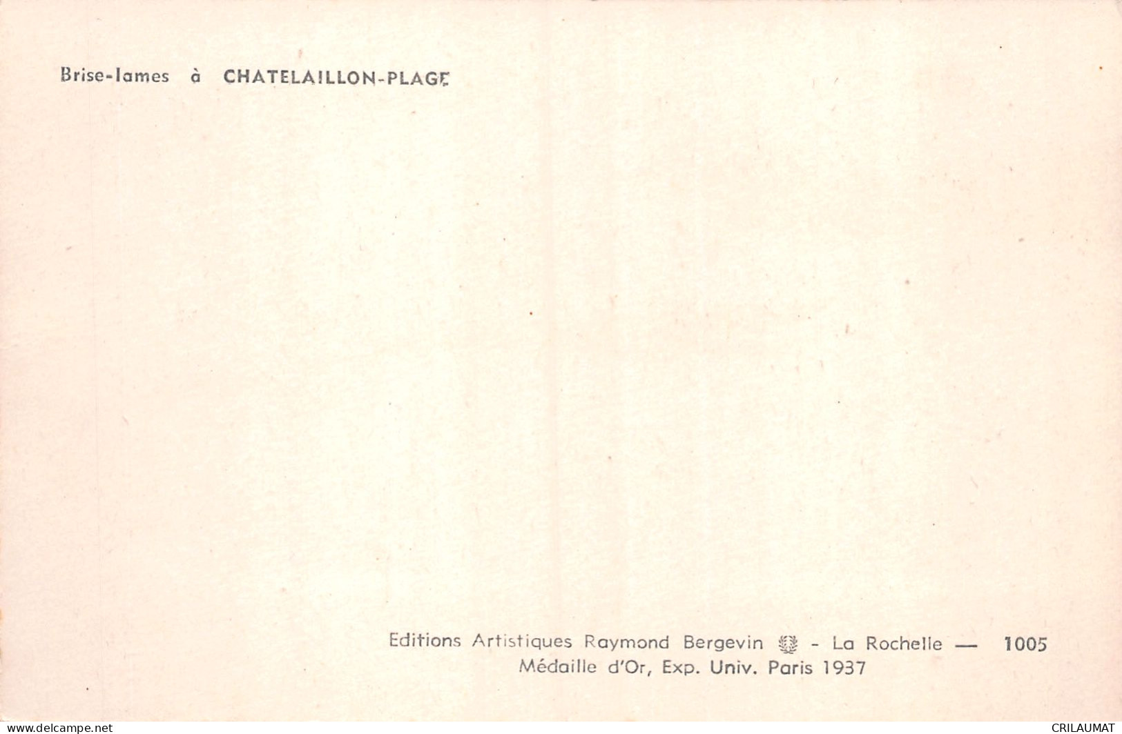 17-CHATELAILLON PLAGE-N°T5081-E/0087 - Châtelaillon-Plage