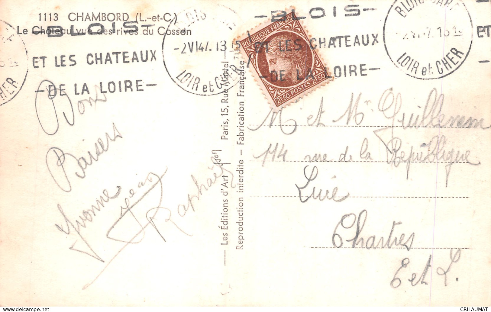 41-CHAMBORD LE CHÂTEAU-N°T5081-H/0393 - Chambord
