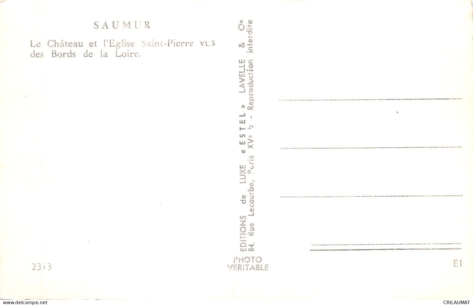 49-SAUMUR-N°T5082-C/0391 - Saumur