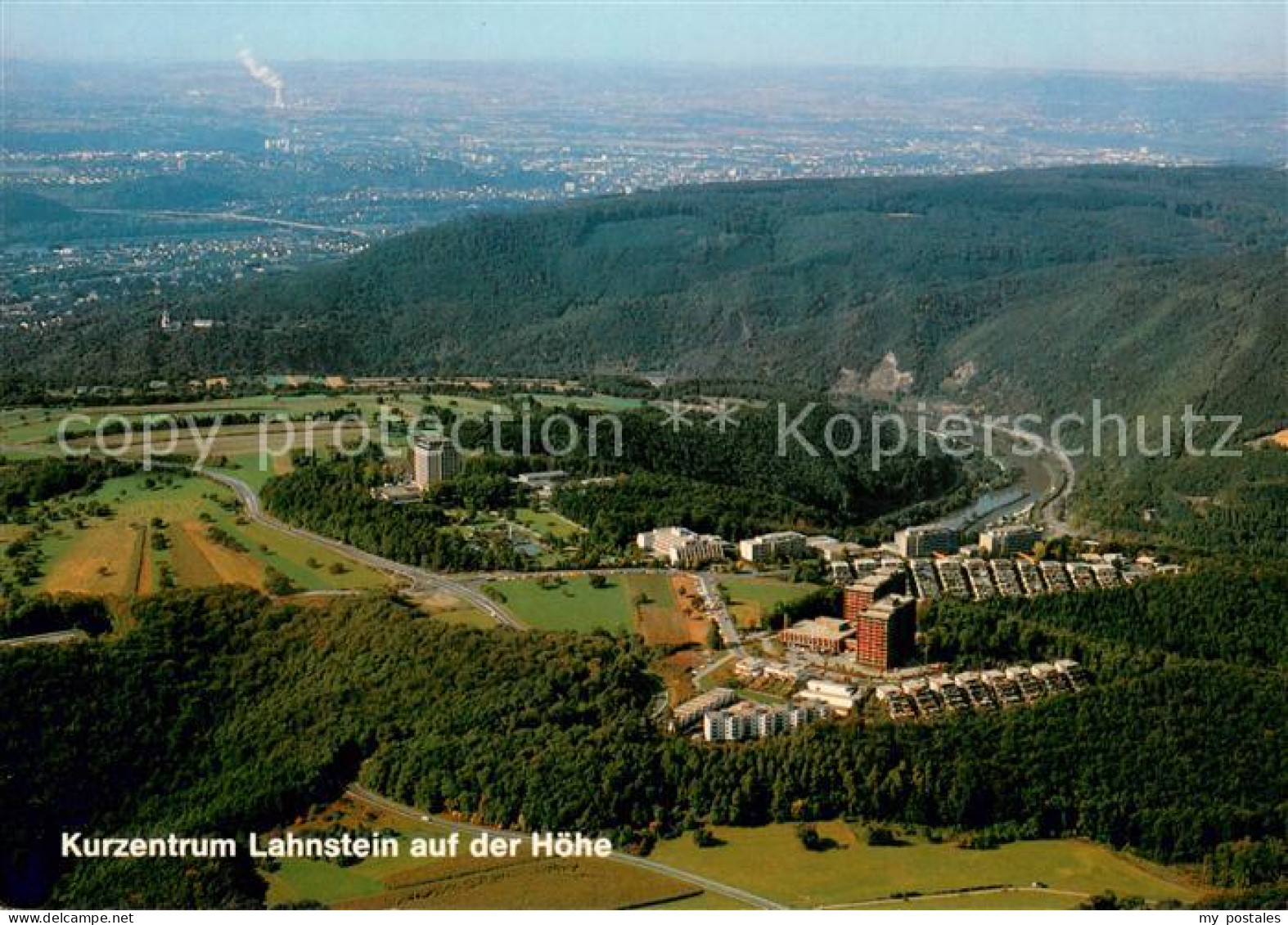 73680811 Lahnstein Fliegeraufnahme Kurzentrum  Lahnstein - Lahnstein