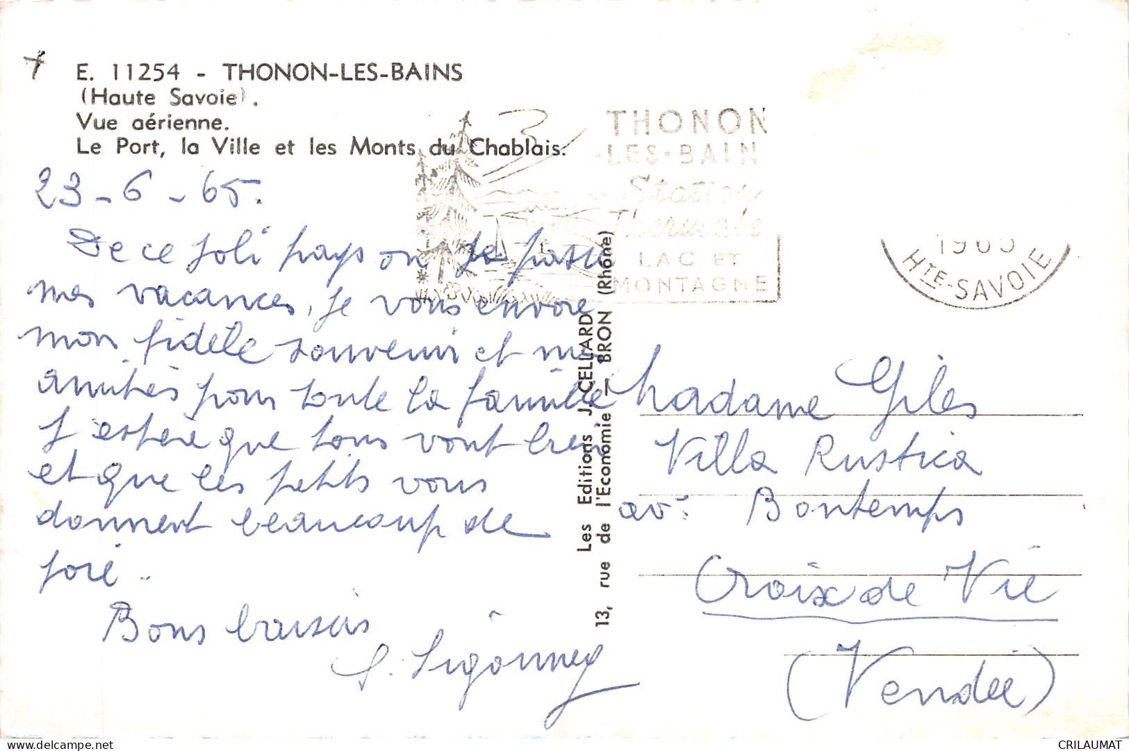 74-THONON LES BAINS-N°T5082-E/0257 - Thonon-les-Bains