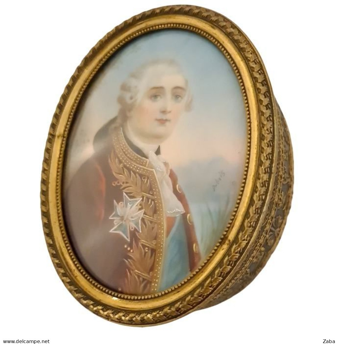 French King LOUIS XVI Yewelry Box, Signed & Painted by FREDERIC DUBOIS.