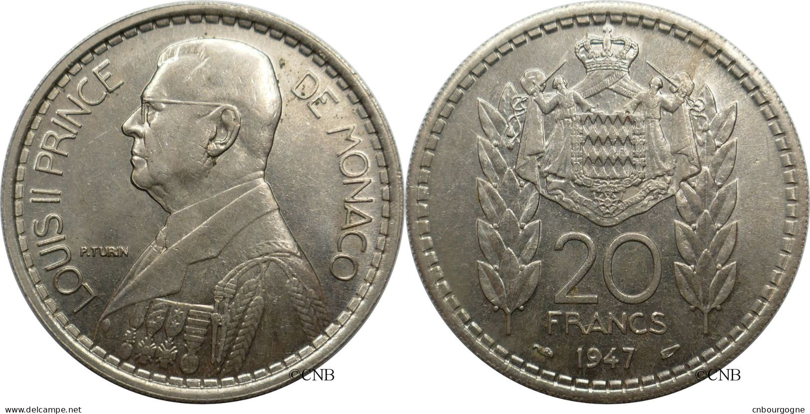 Monaco - Principauté - Louis II - 20 Francs 1947 - SUP/AU58 - Mon6143 - 1922-1949 Louis II.