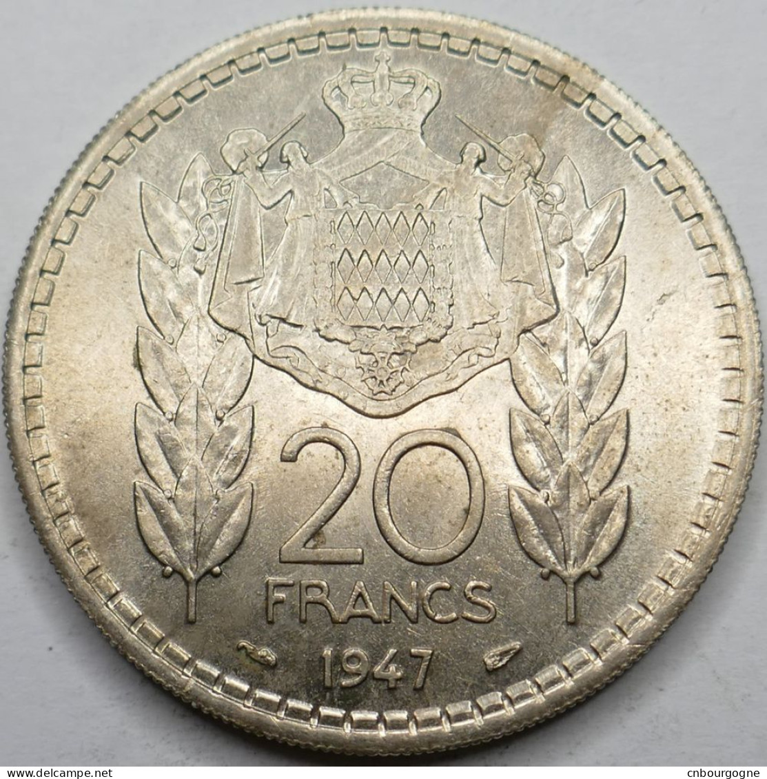 Monaco - Principauté - Louis II - 20 Francs 1947 - SUP/AU58 - Mon6143 - 1922-1949 Luigi II