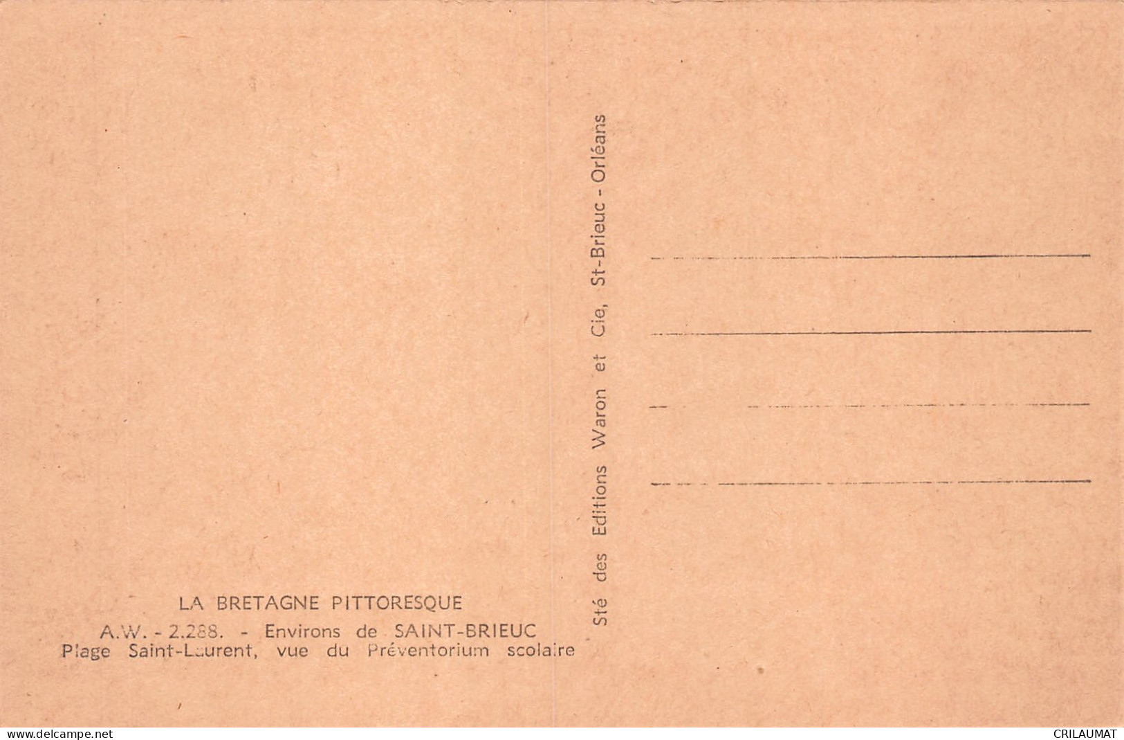 22-SAINT LAURENT LA PLAGE-N°T5083-B/0021 - Andere & Zonder Classificatie