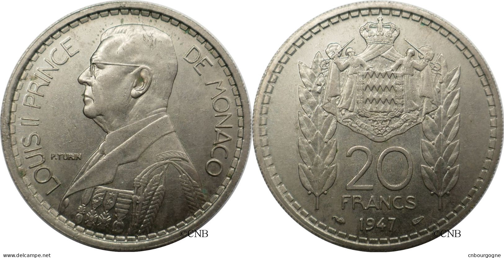 Monaco - Principauté - Louis II - 20 Francs 1947 - SUP/AU58 - Mon6569 - 1922-1949 Louis II.