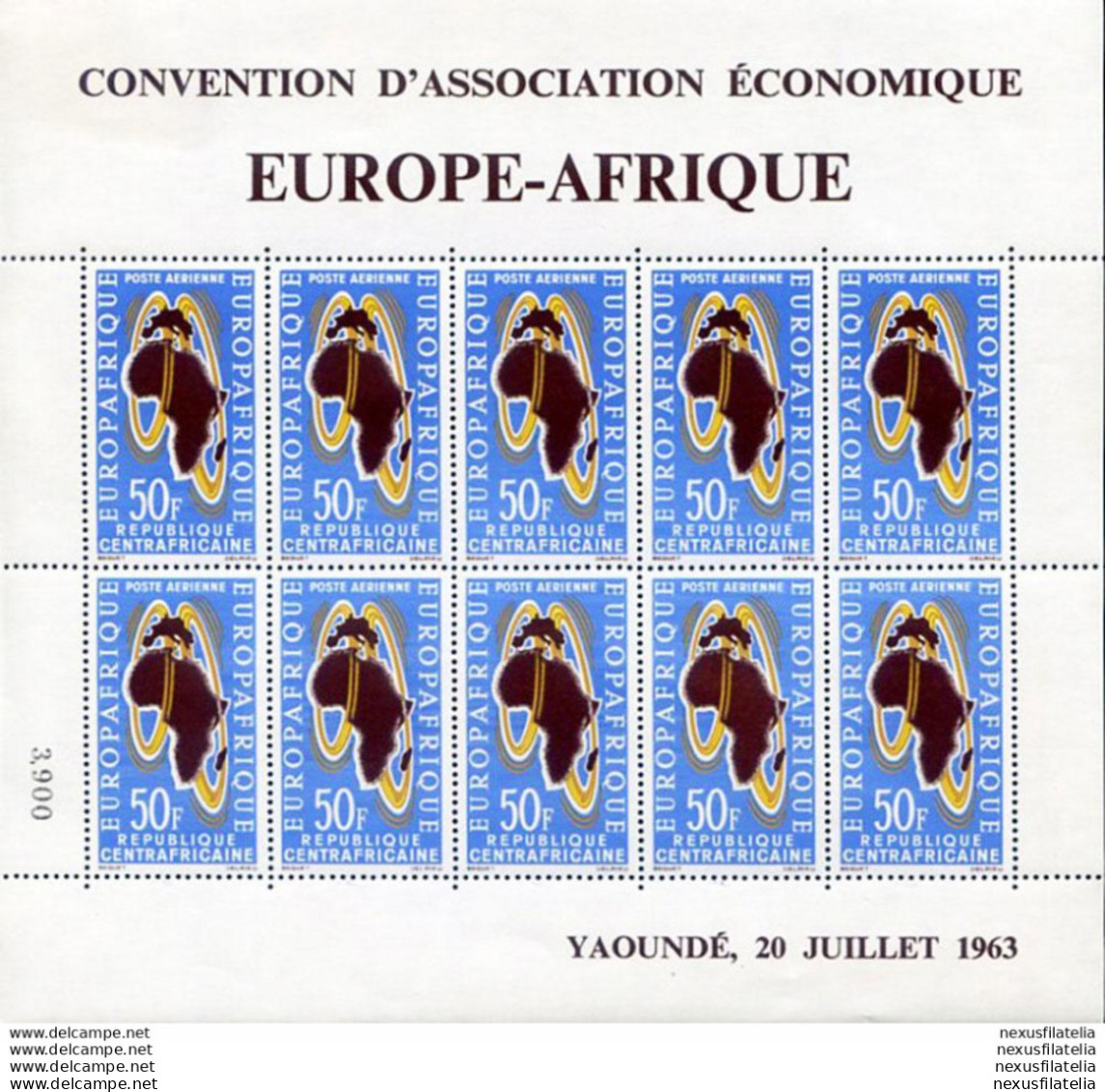 Europafrique 1963. - Zentralafrik. Republik