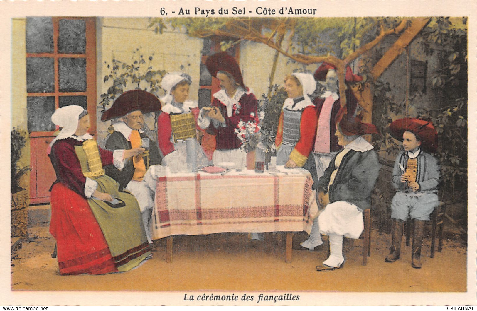 22-AU PAYS DU SEL COTE D AMOUR FOLKLORE CEREMONIE DES FIANCAILLES-N°T5083-E/0001 - Andere & Zonder Classificatie