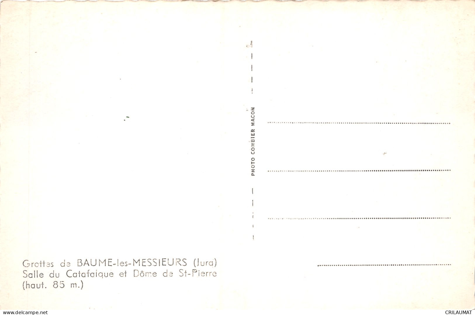 39-BAUME LES MESSIEURS LES GROTTES-N°T5083-D/0183 - Baume-les-Messieurs