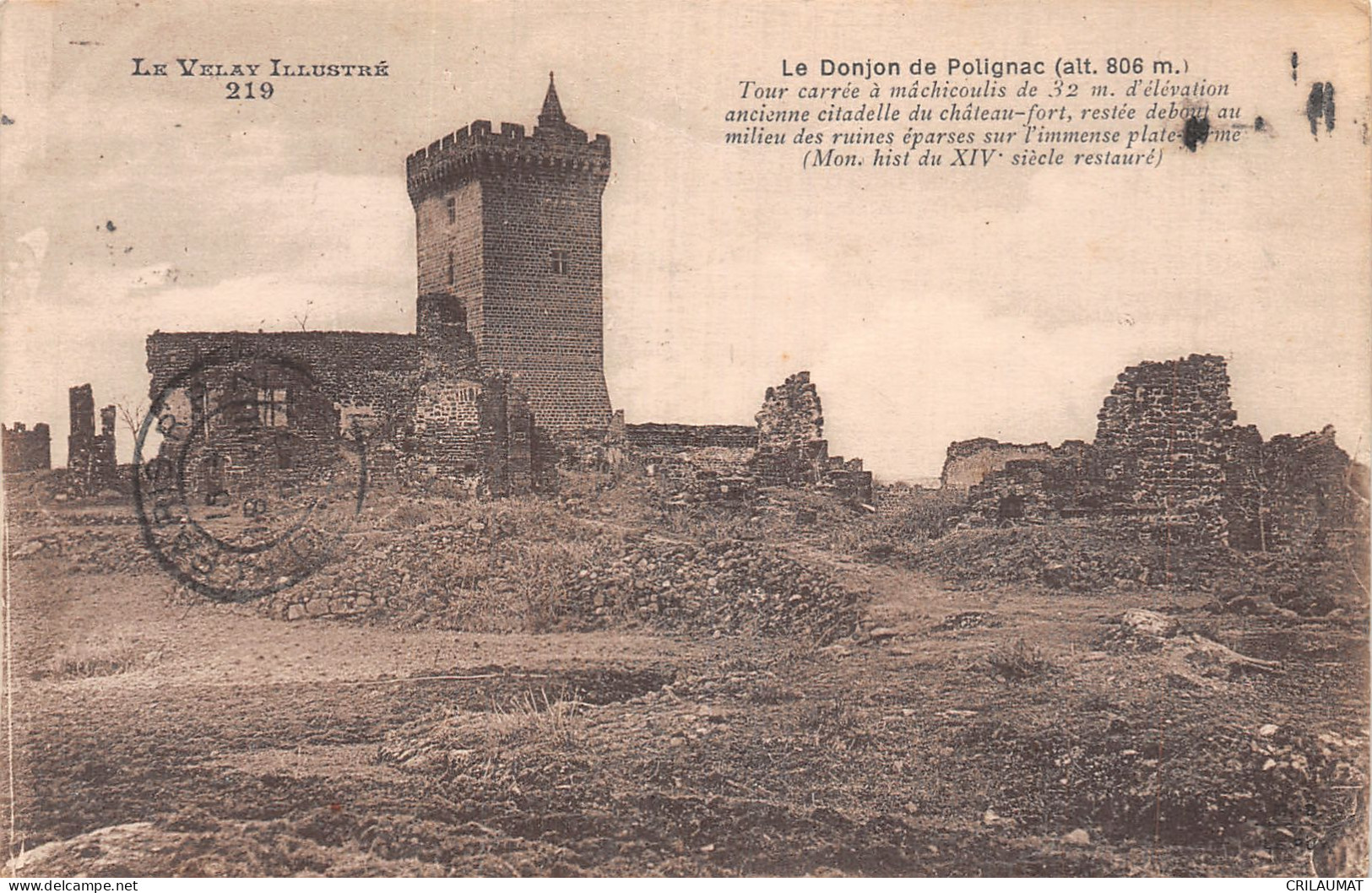 43-LE DONJON DE POLIGNAC-N°T5083-G/0245 - Autres & Non Classés