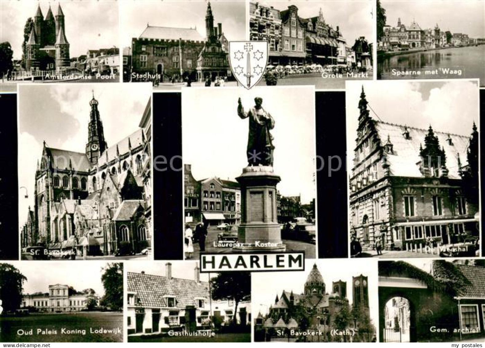 73680455 Haarlem Amsterdamse Poort Stadhuis Grote Markt Spaarne Met Waag St Bavo - Andere & Zonder Classificatie