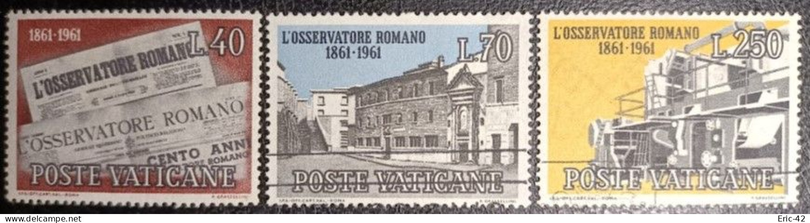 VATICAN. Y&T N°328/330. USED. - Used Stamps