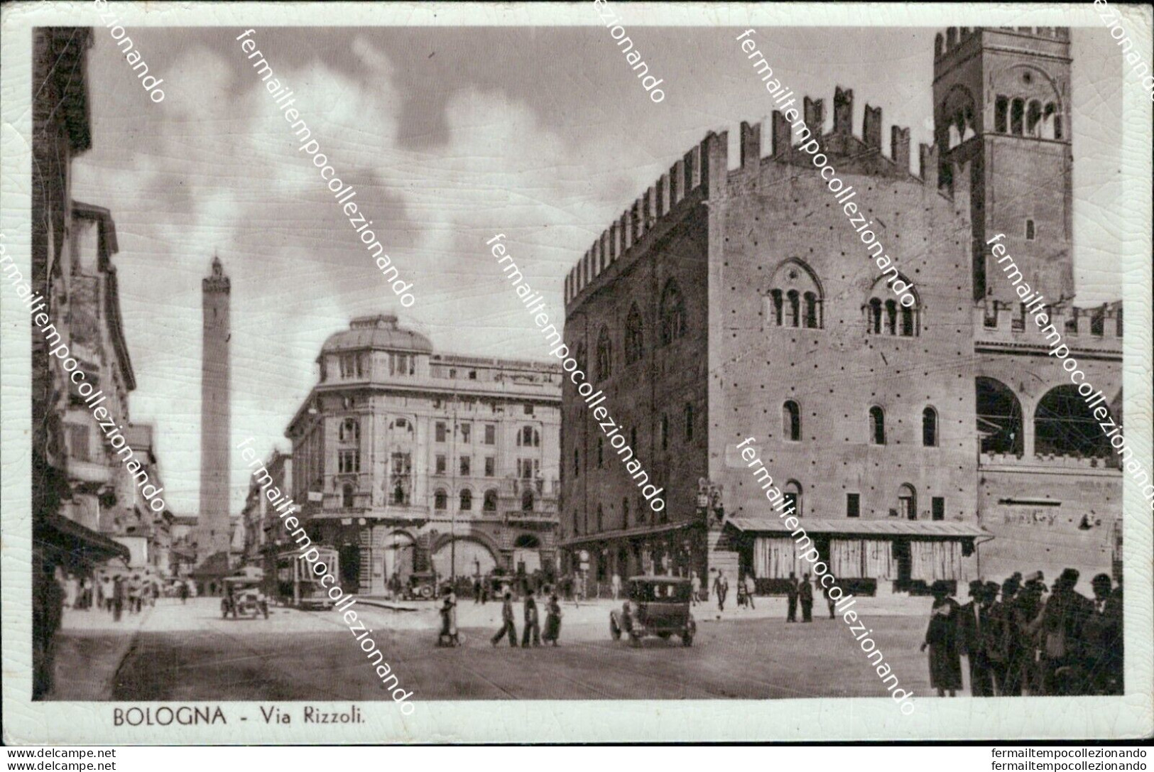 An650 Cartolina Bologna Citta' Via Rizzoli - Bologna