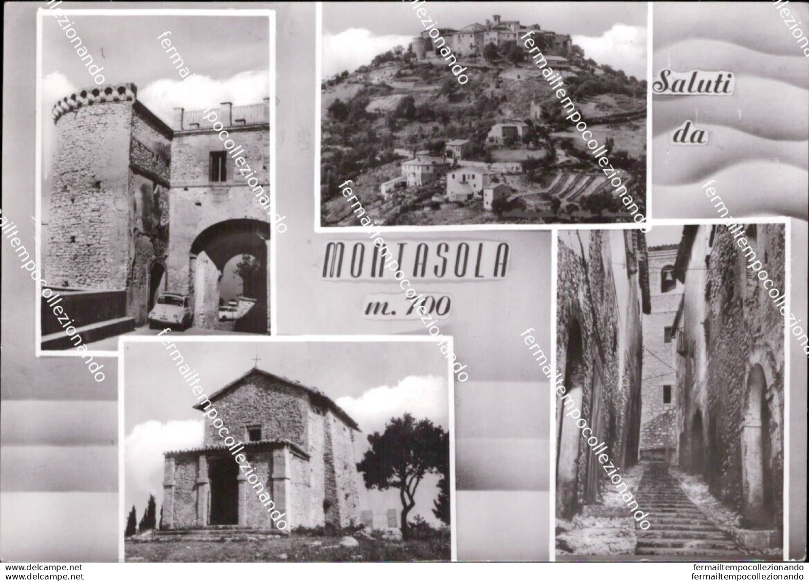 Ba720 Cartolina Saluti Da Montasola Provincia Di Rieti Lazio - Rieti