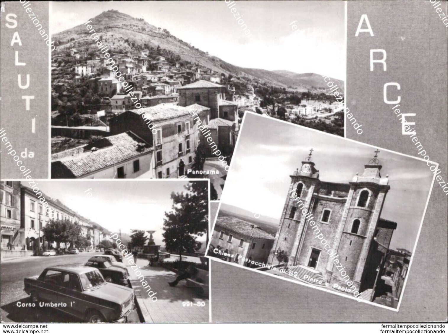 Ba736 Cartolina Saluti Da Arce Provincia Di Frosinone Lazio - Frosinone