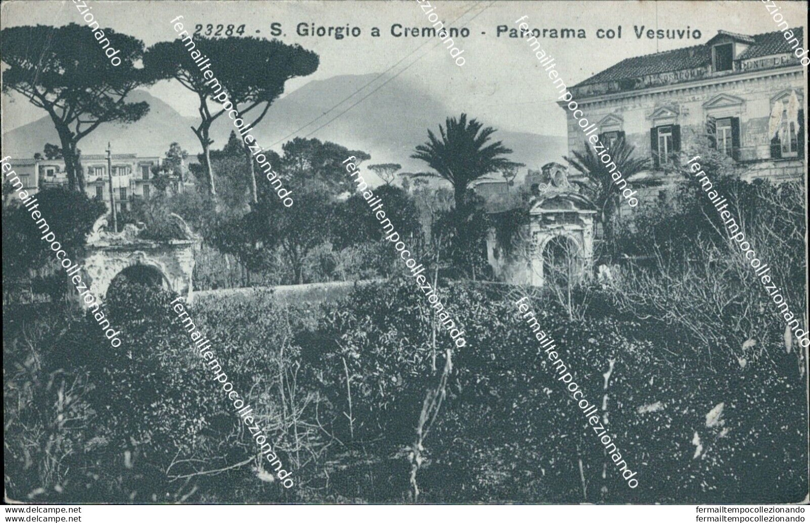 P776 Cartolina  S.giorgio A Cremano Panorama Col Vesuvio Napoli - Napoli (Naples)