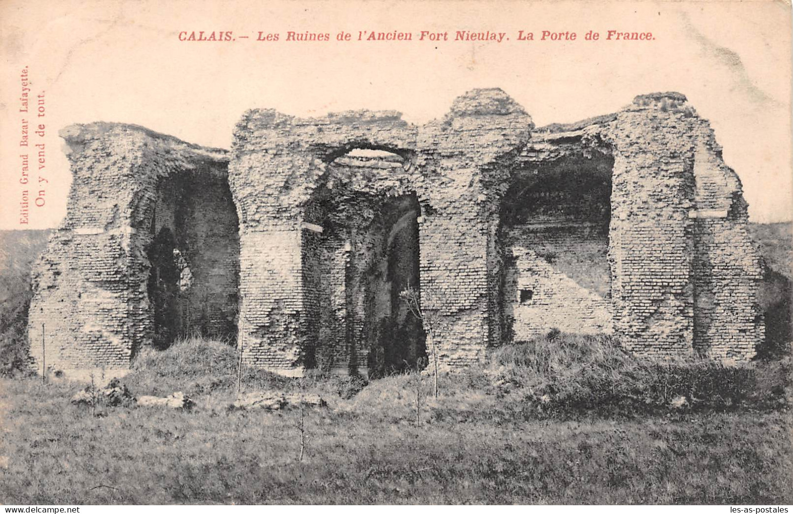 62 CALAIS LES RUINES DE L ANCIEN FORT NIEULAY - Calais