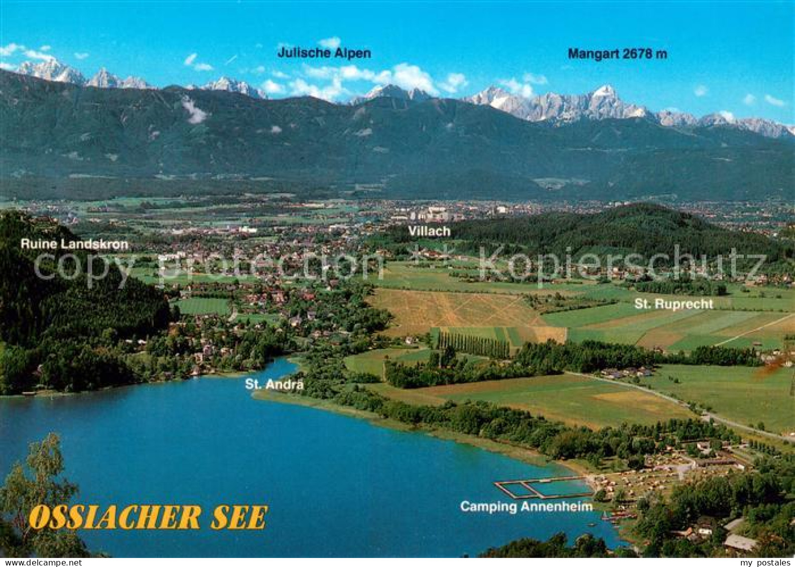 73680391 Ossiach Feriengebiet Ossiachersee Alpenpanorama Fliegeraufnahme Ossiach - Sonstige & Ohne Zuordnung