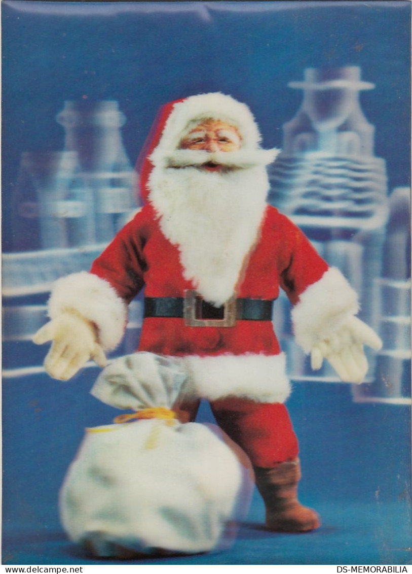 Santa Claus W Christmas Gifts Bag 3 D Dimensional Old Postcard - Santa Claus