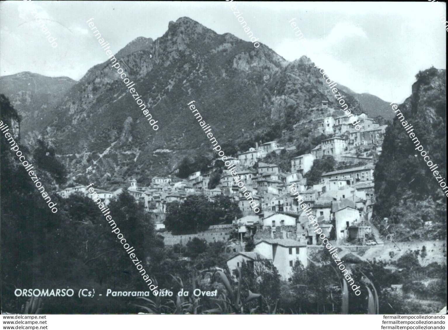 Ao603 Cartolina Orsomarso Panorama Visto Da Ovest Provincia Di Cosenza - Cosenza